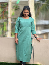 Pin Tuck Pattern Yoke Design Cotton Kurta | SV225