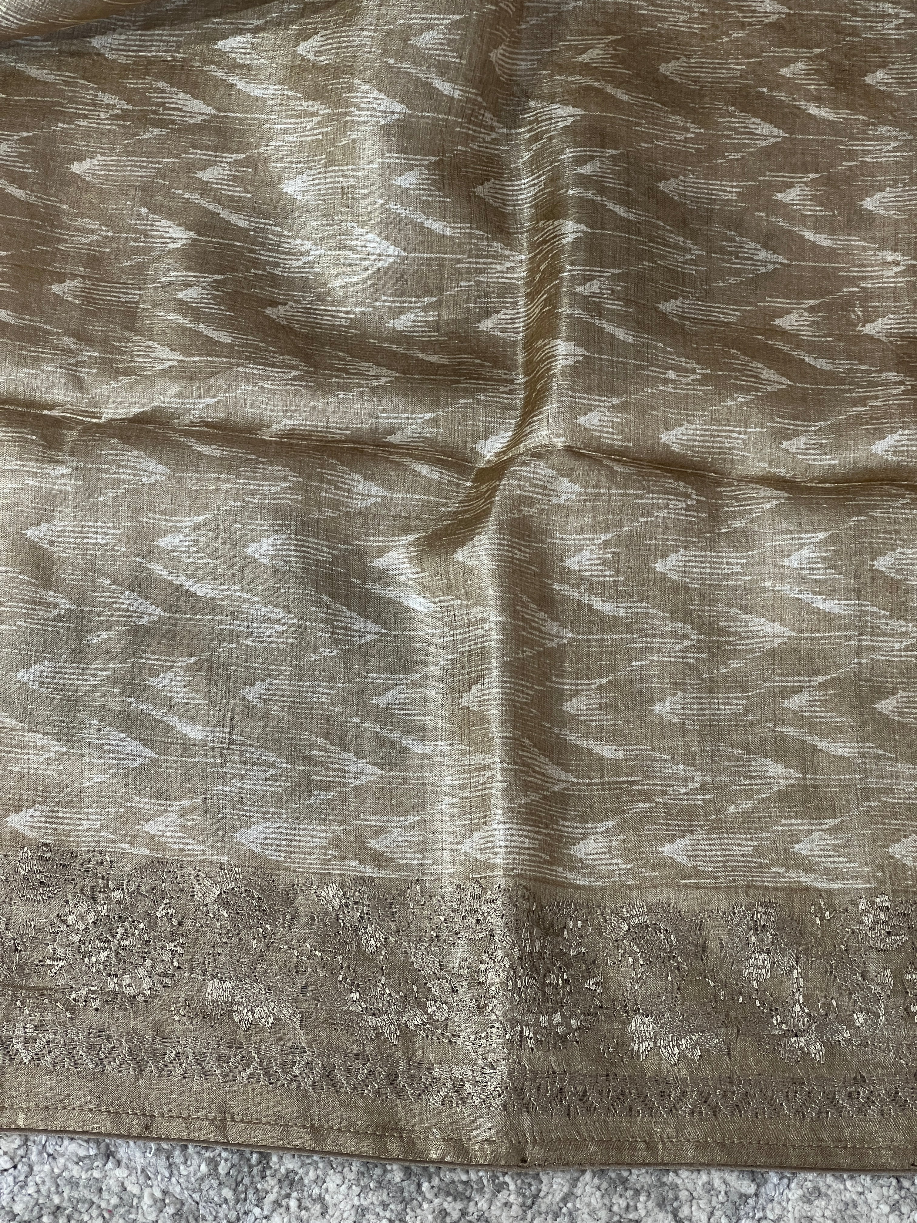 Screen Printed Tussar Saree | YNG401