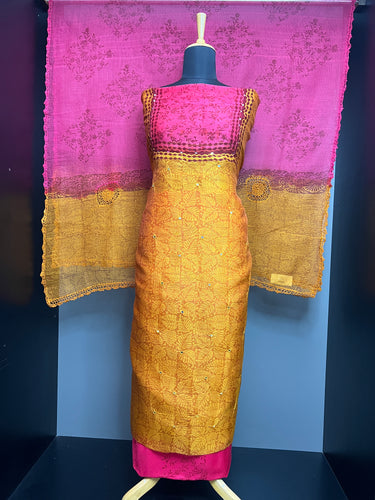 Print With Nalgonda Mirror Detailed Kota Salwar Set | SF1216
