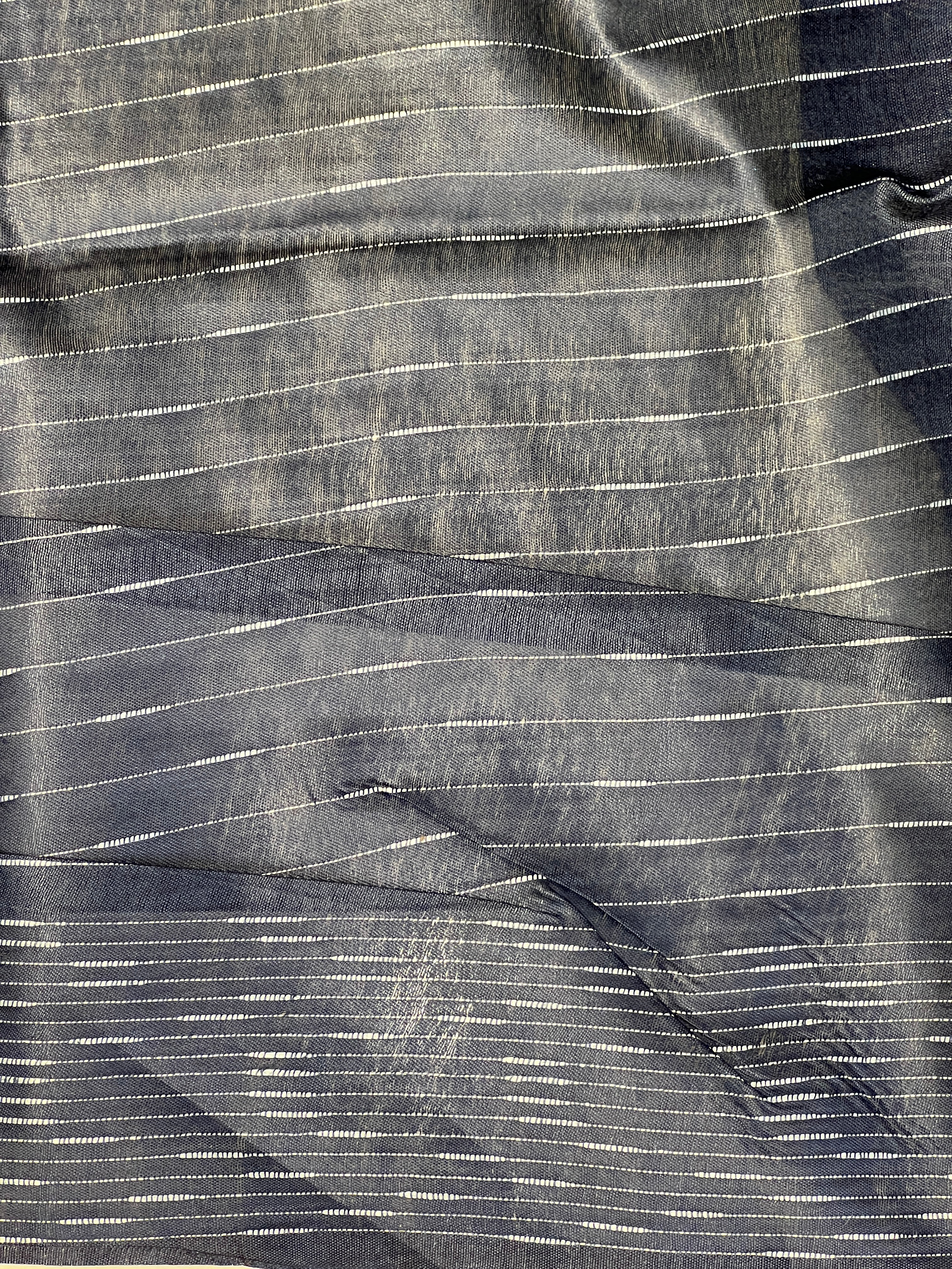 Thread Woven Stripe Patterned Semi Tussar Saree | PF1082