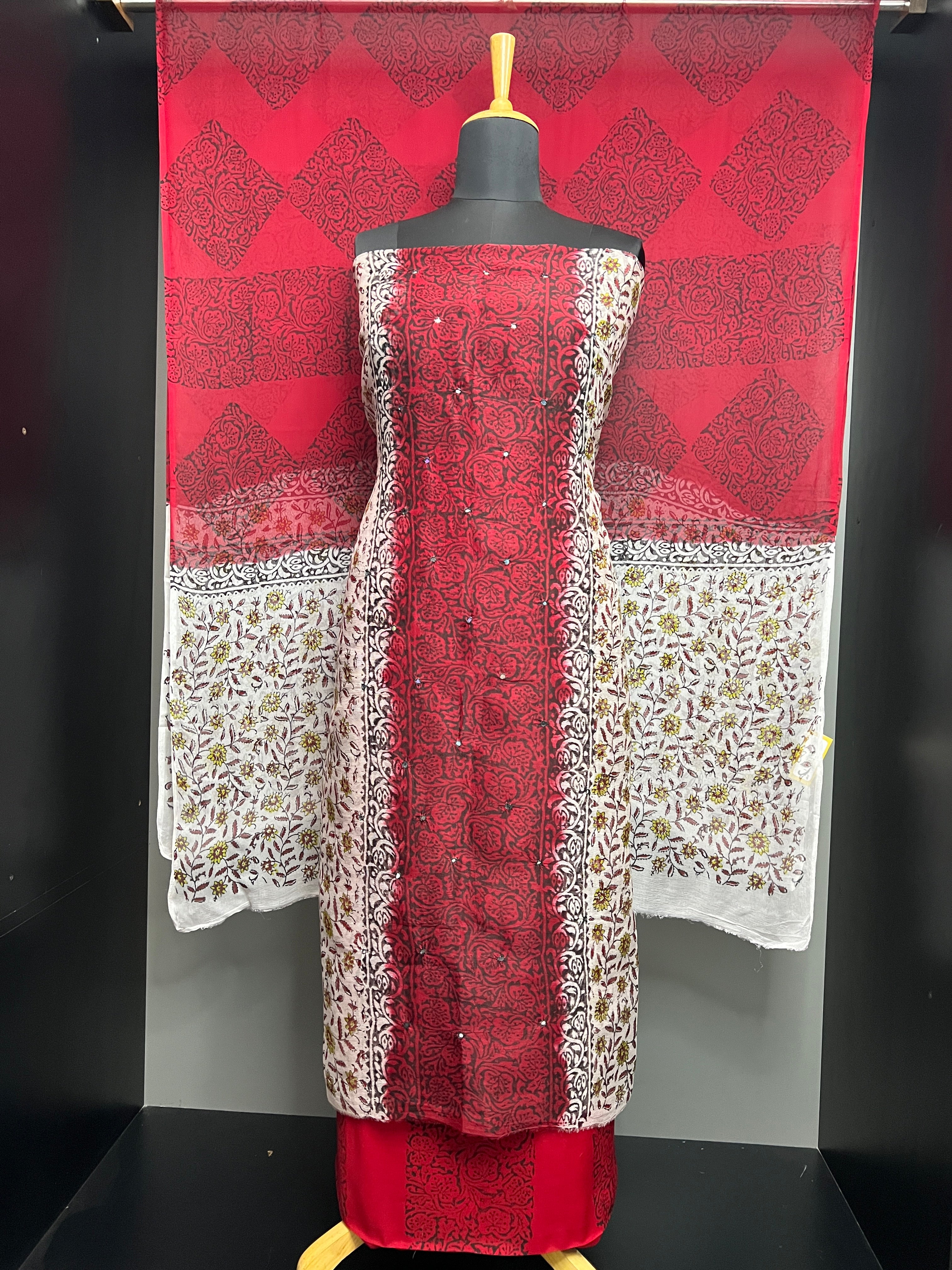Nalgonda Mirror Detailed Kota Salwar Set | SF1228