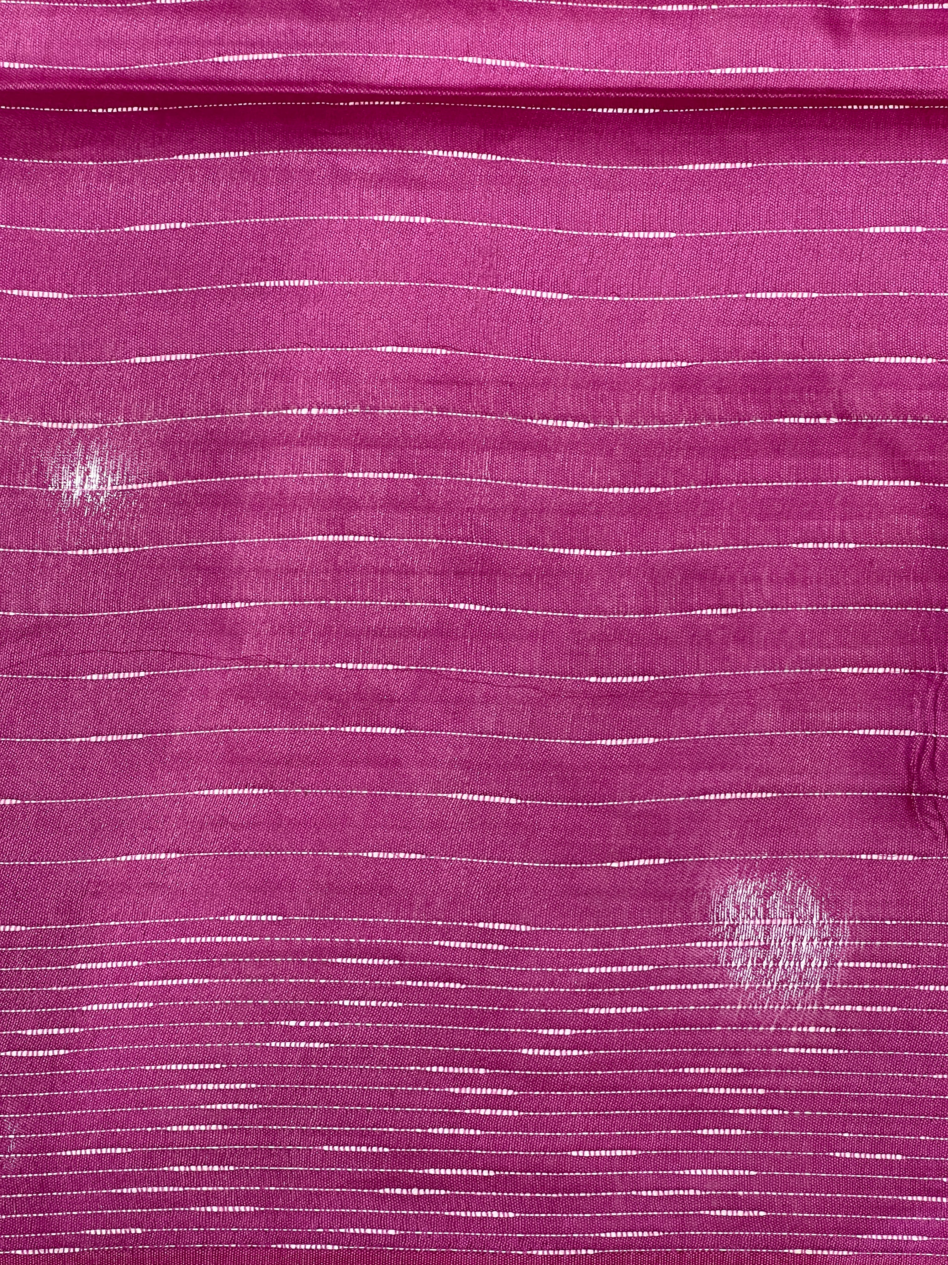 Thread Woven Stripe Patterned Semi Tussar Saree | PF1083