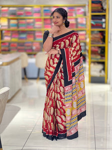 Paisley Print Patterned Modal Saree | JKL526