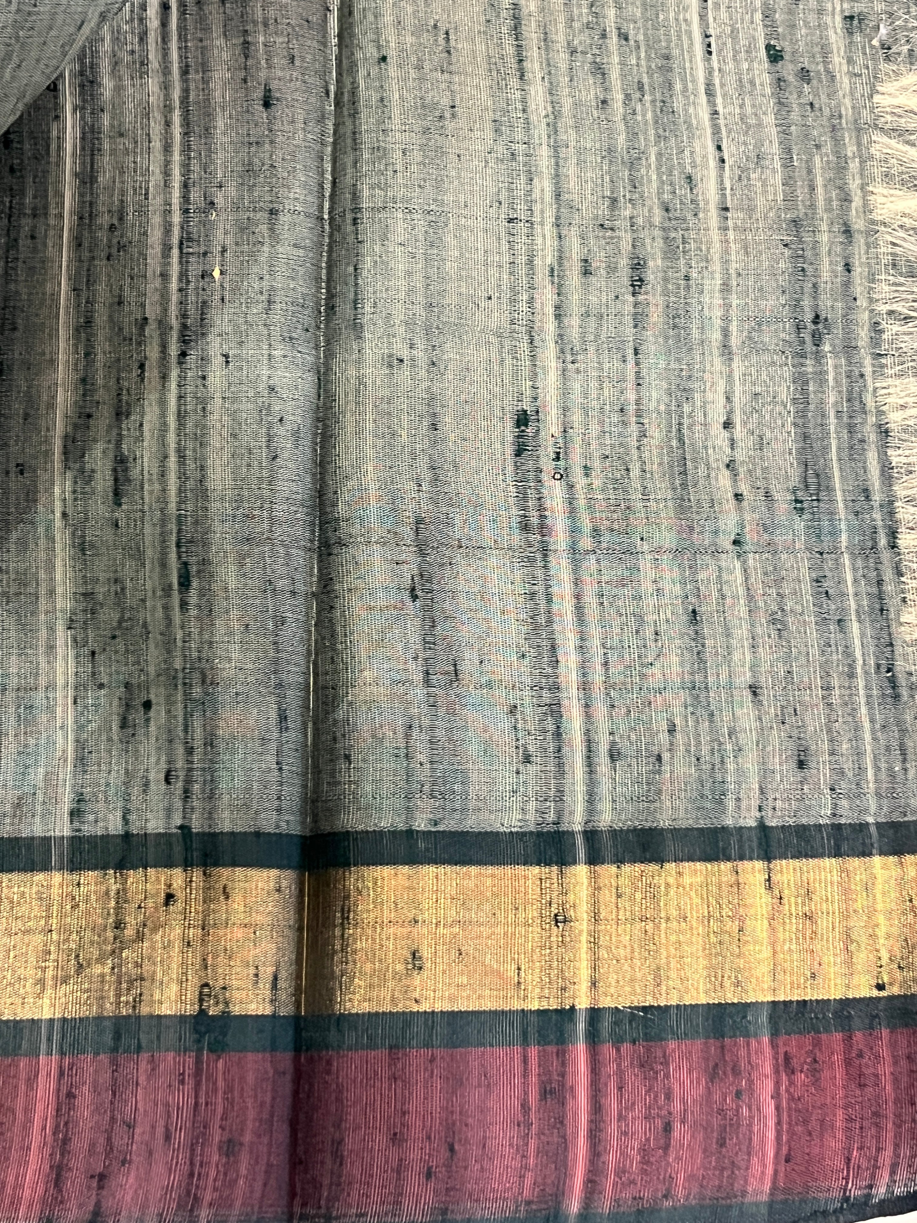 Zari Woven Raw Silk Saree | HS1345
