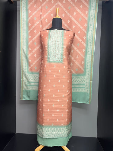 Printed Pattern Semi Silk Salwar Set | SW2233