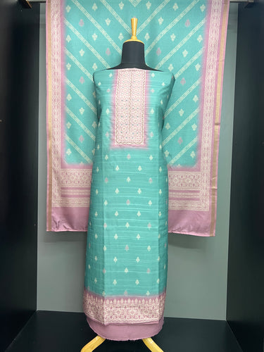 Printed Pattern Semi Silk Salwar Set | SW2236