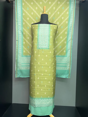 Printed Pattern Semi Silk Salwar Set | SW2235