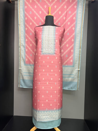 Printed Pattern Semi Silk Salwar Set | SW2234