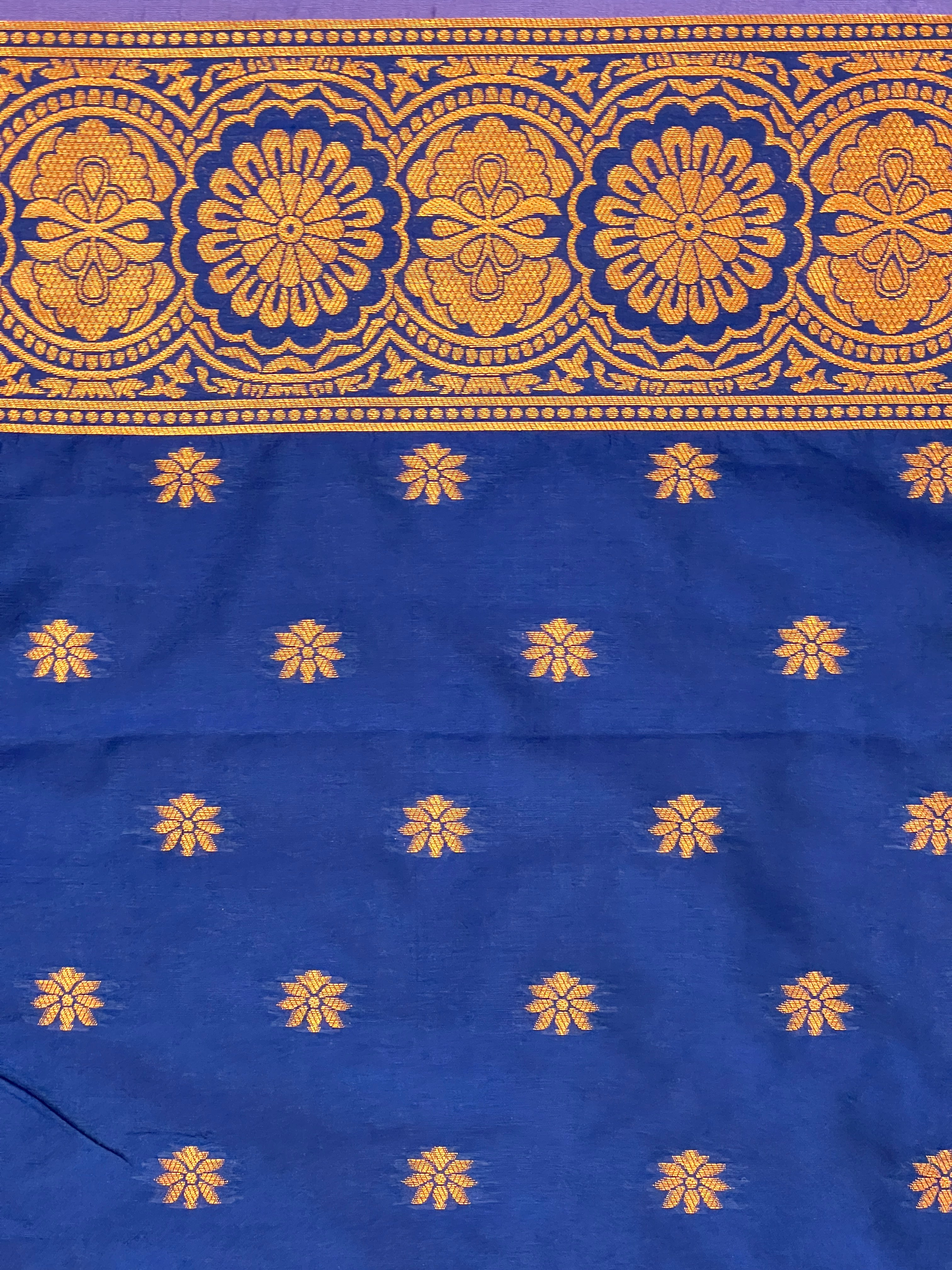 Zari Detailed Semi Silk Saree | GP104