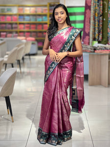 Banarasi Woven Floral Patterned Semi Silk Saree | NN292