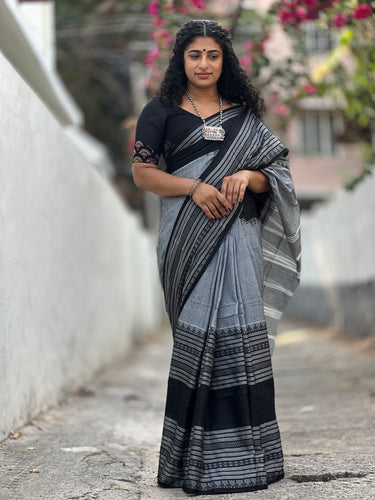 Jamdani Weaving Cotton Blended Saree ( Without Blouse ) | RP436