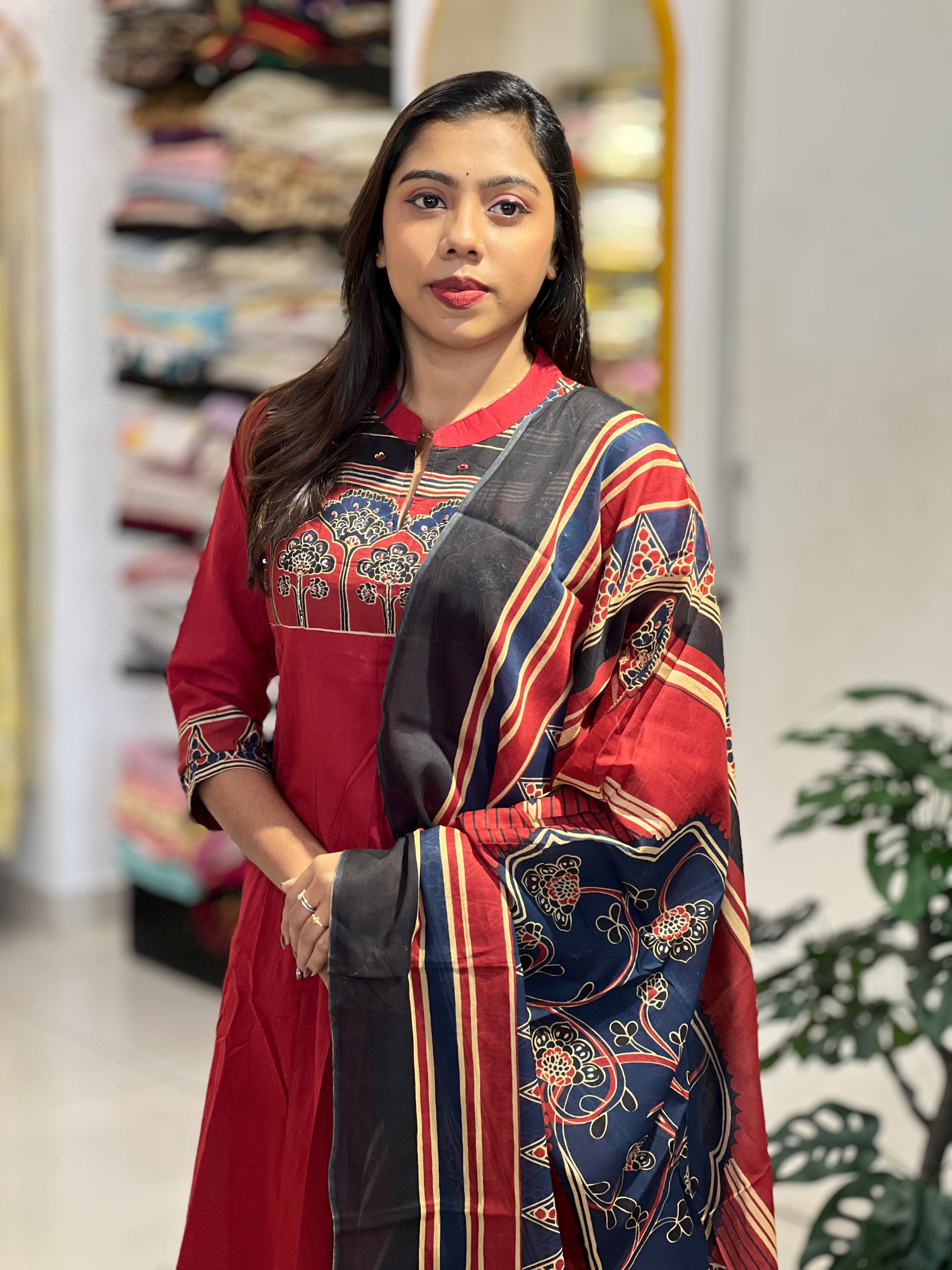 Printed Cotton Kurta Set | UNM110