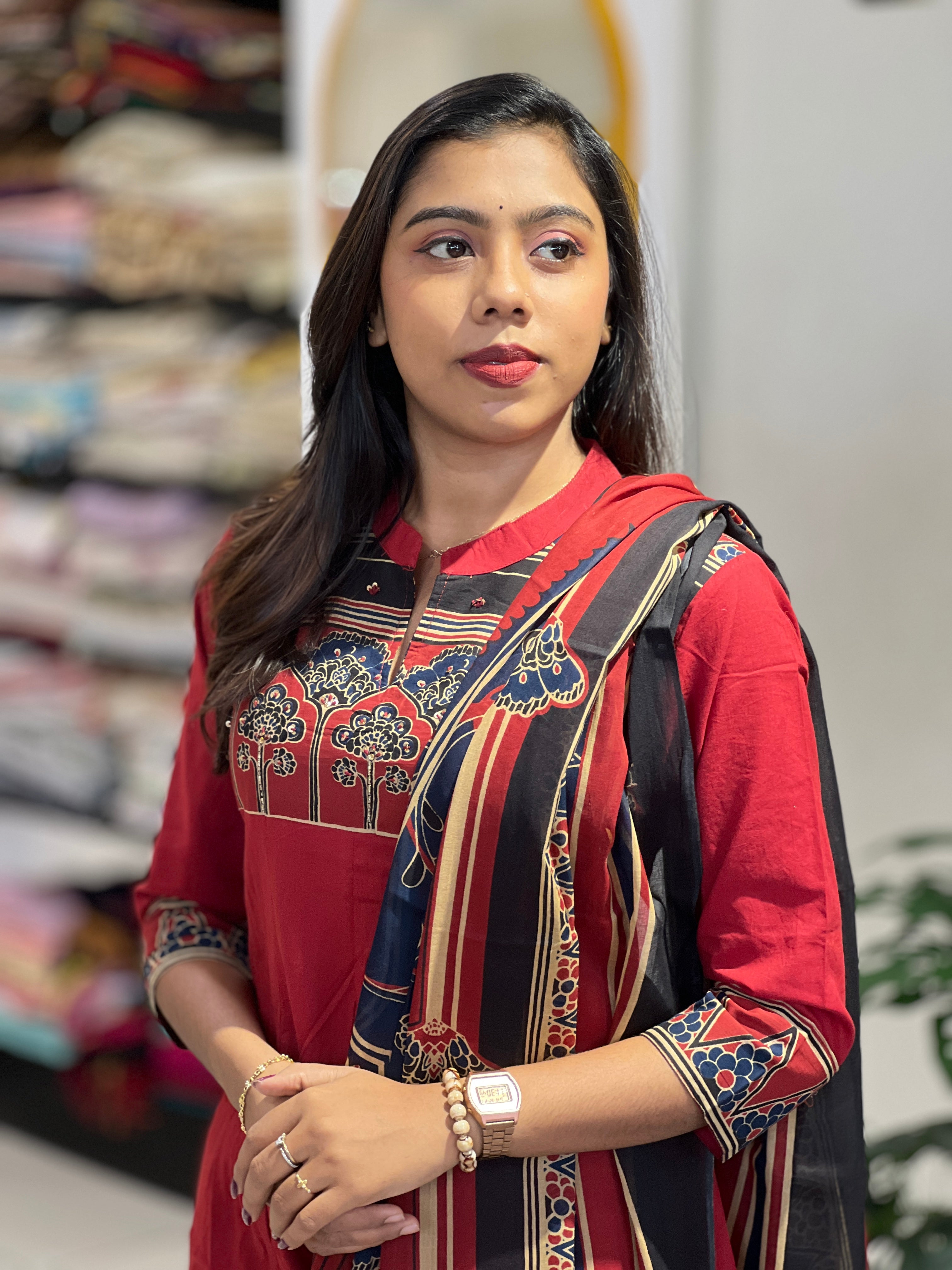 Printed Cotton Kurta Set | UNM110