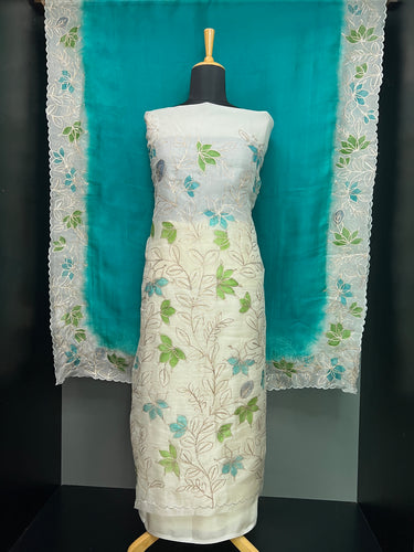 Digital Printed Pure Tussar Salwar Set | SBS1388