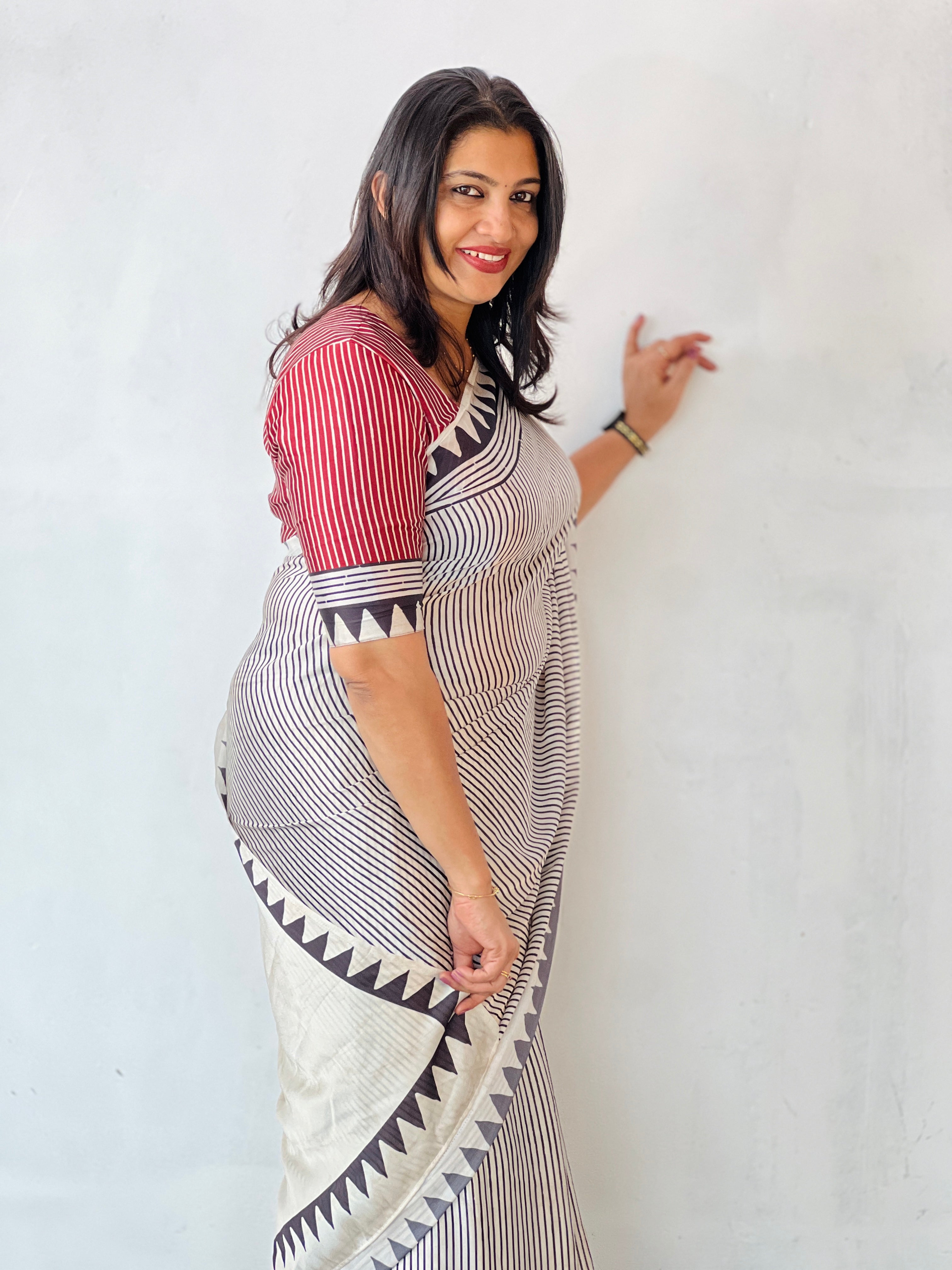 Digital Printed Crepe Silk Saree | SSN192