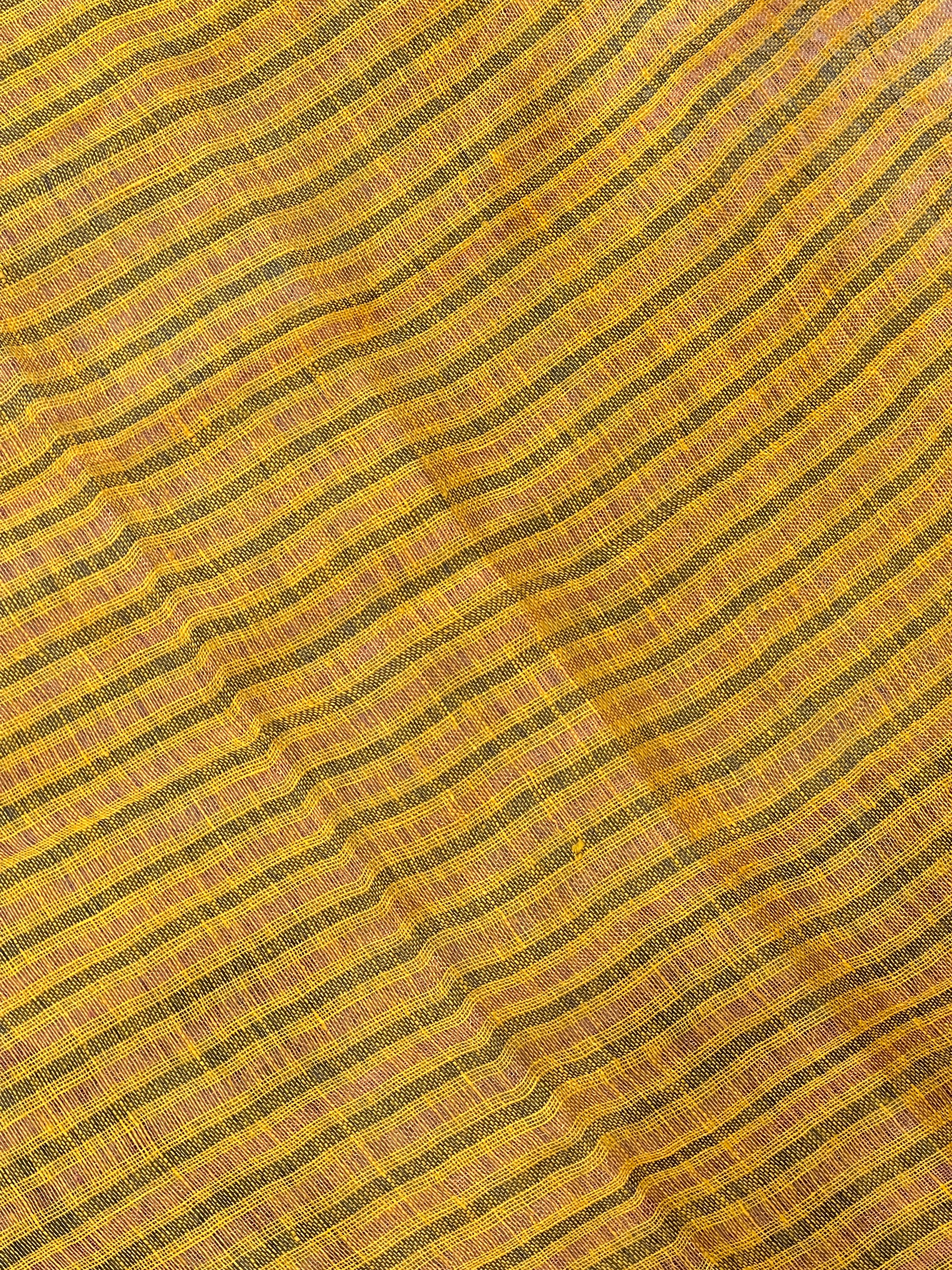 Thread Weaving Pattern  Linen Saree |EVA134