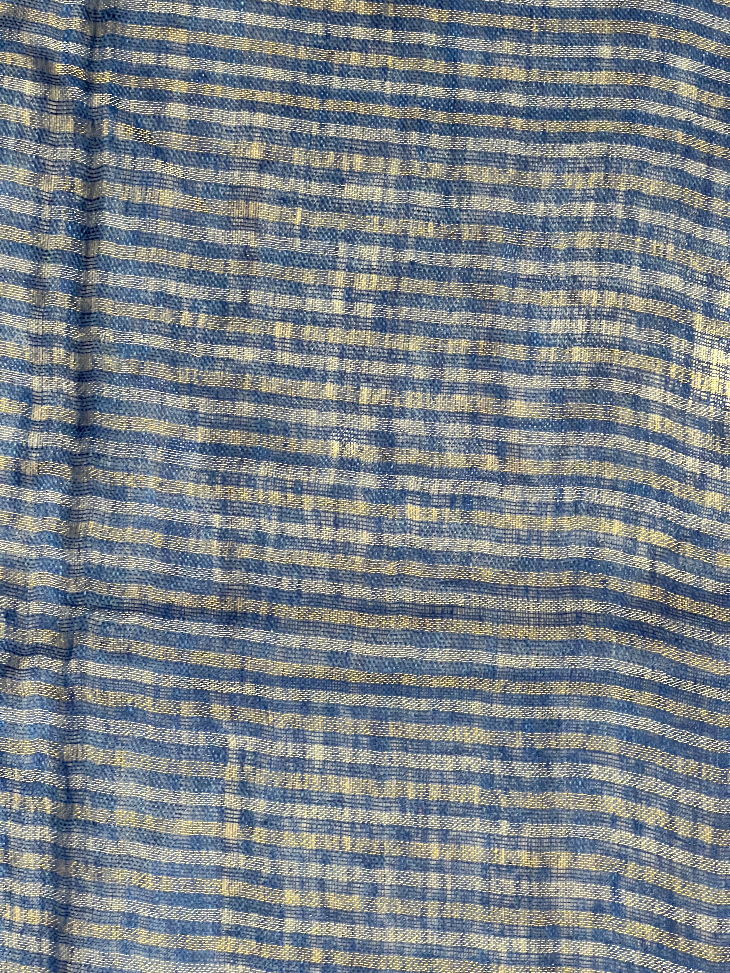 Thread Weaving Pattern Linen Saree |EVA136