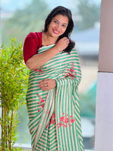 Floral Digital Print Detailed Crepe Silk Saree | HT217