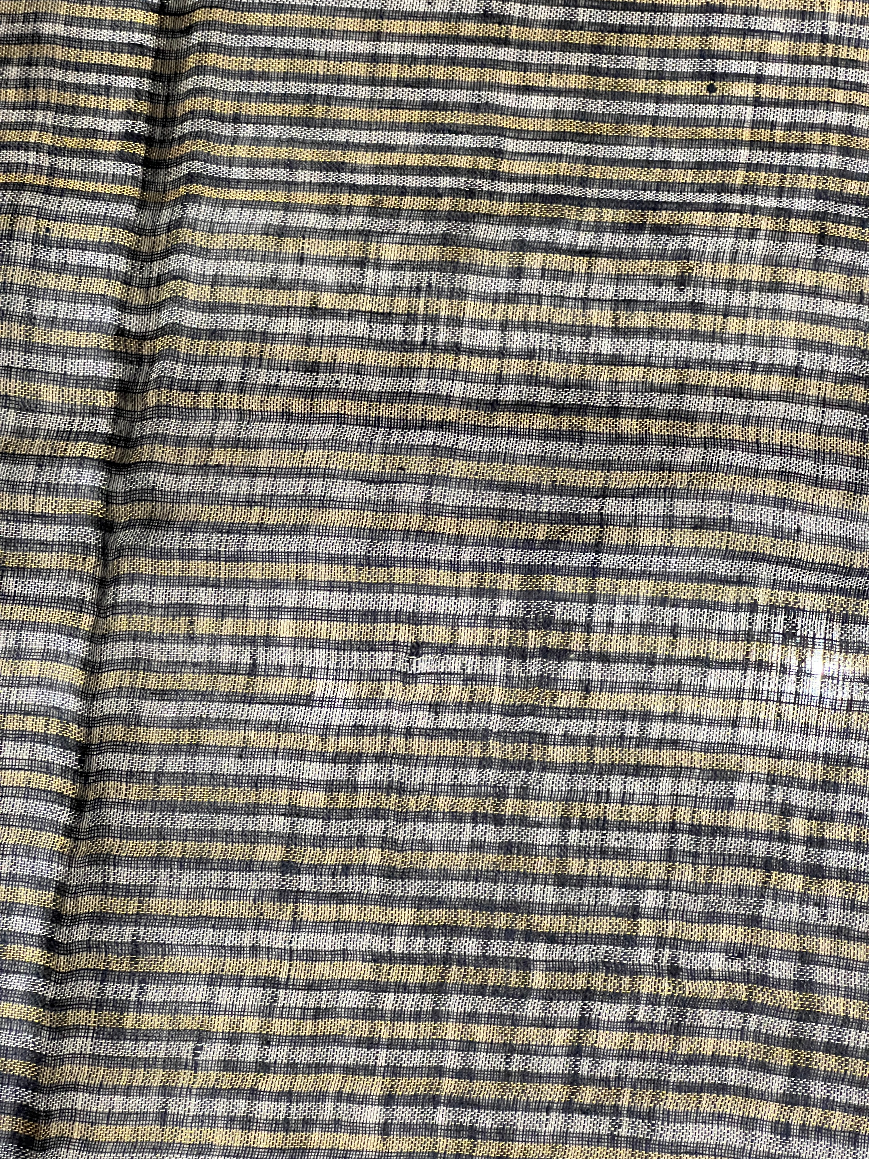 Thread Weaving Pattern  Linen Saree |EVA133
