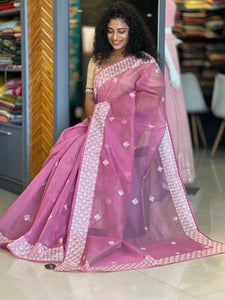 Machine Embroidery Supernet Kota Saree | SHC106