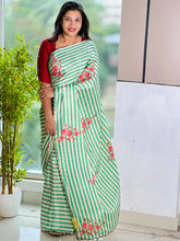 Floral Digital Print Detailed Crepe Silk Saree | HT217