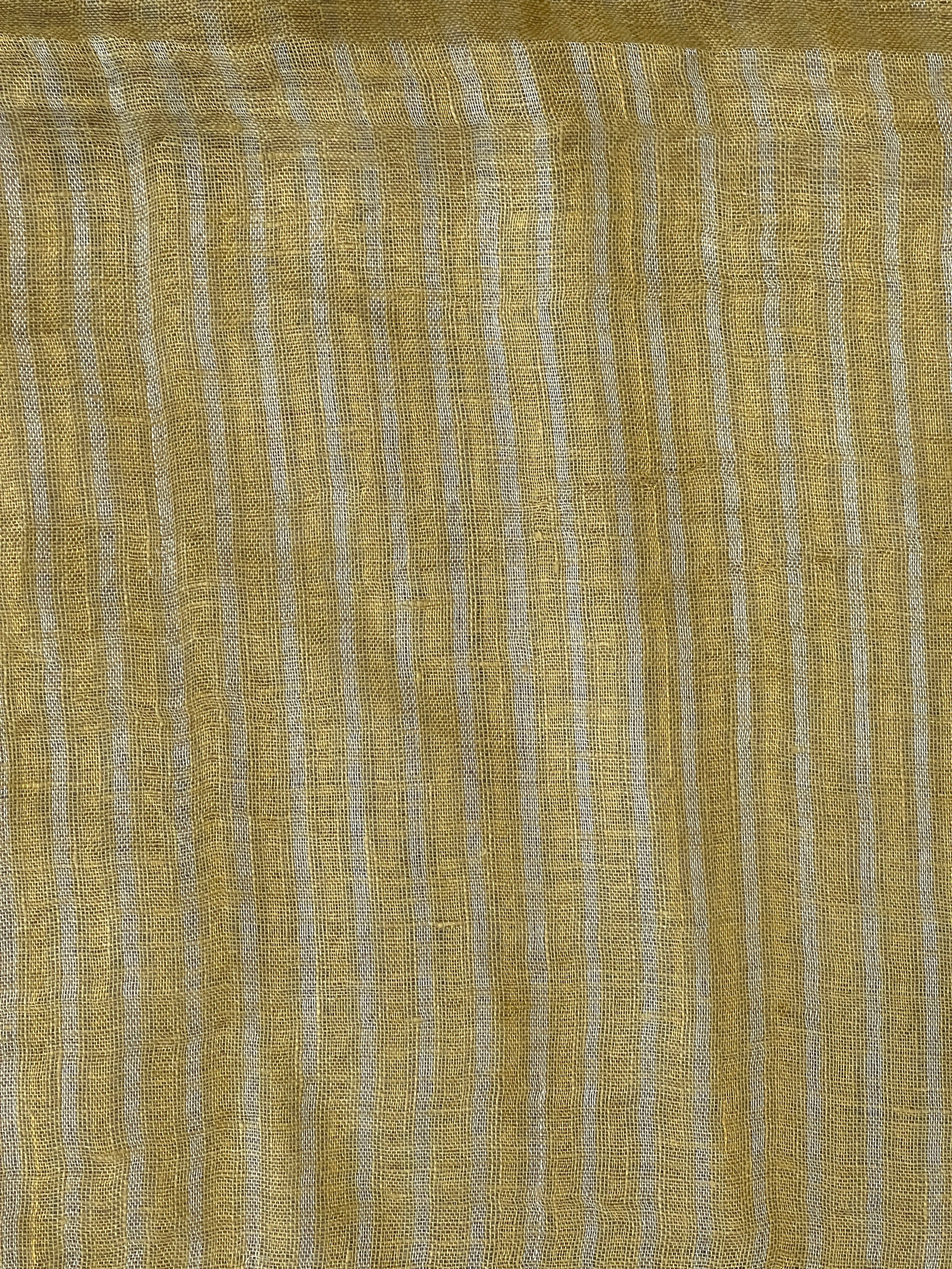 Thread Weaving Pattern Linen Saree |EVA135