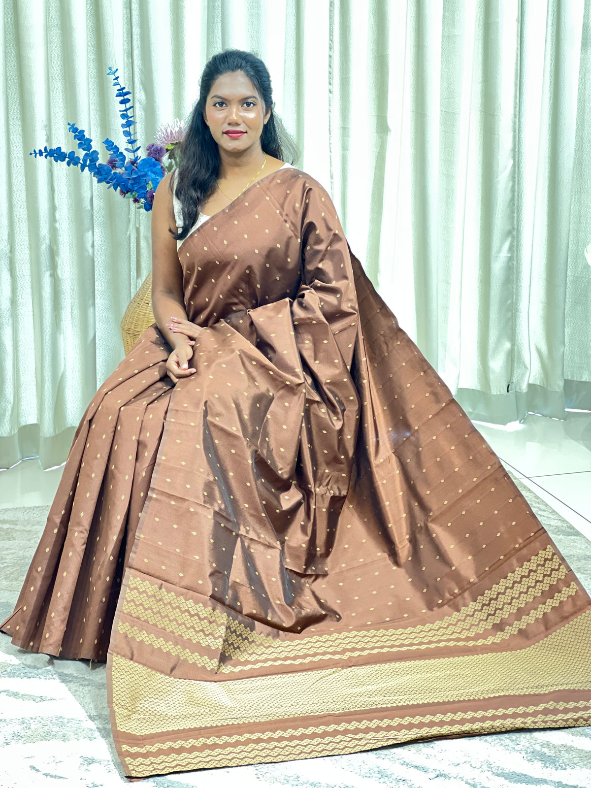 Buta Pattern Semi Silk Saree | AHD1922