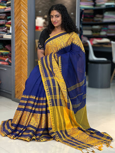 Jamdani Weaving Cotton Blended Saree ( Without Blouse ) | RP434