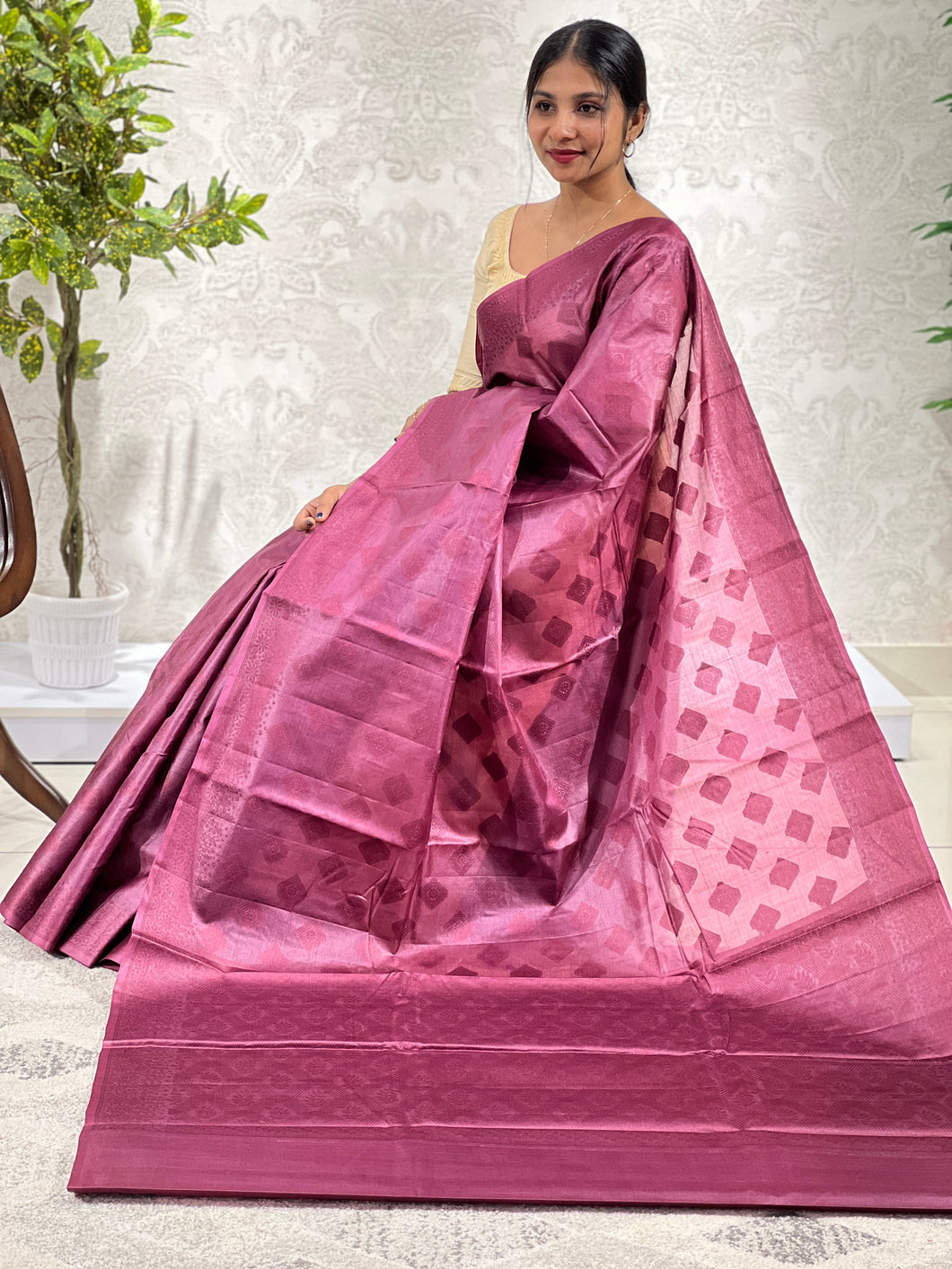 Thread Woven Tussar Saree | YNG392