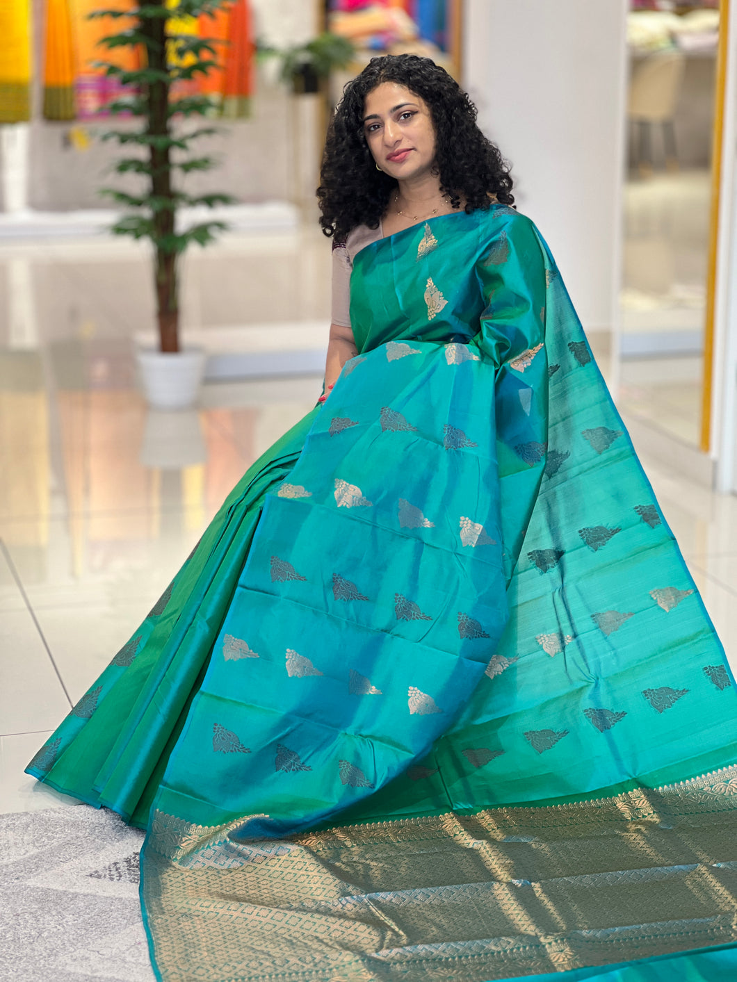 Double Shaded Soft Silk Saree | SMS222