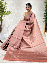 Geometric Patterned Tussar Saree | YNG418