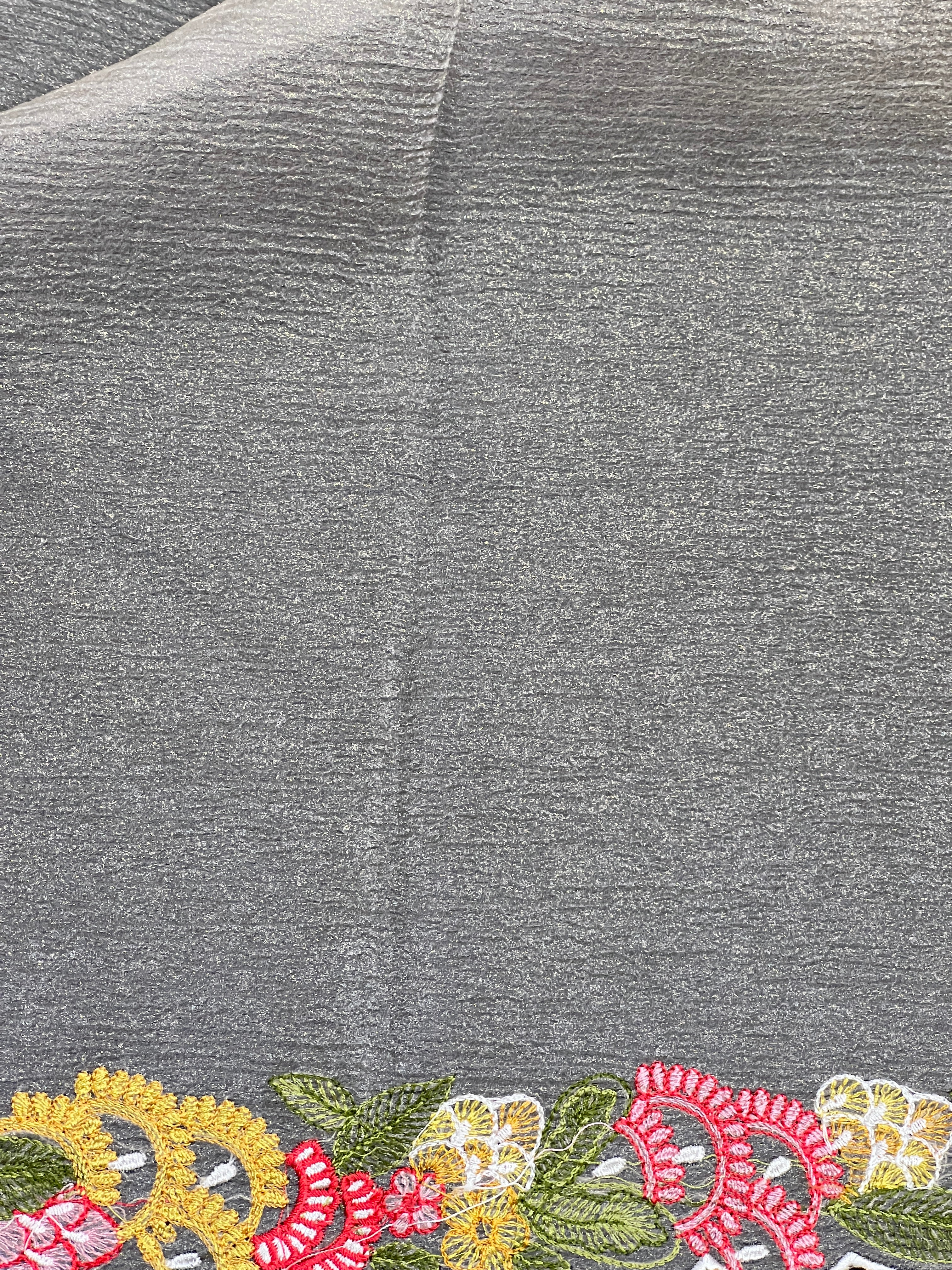Machine Embroidery Detailed Shimmer Organza Saree | BLD1680