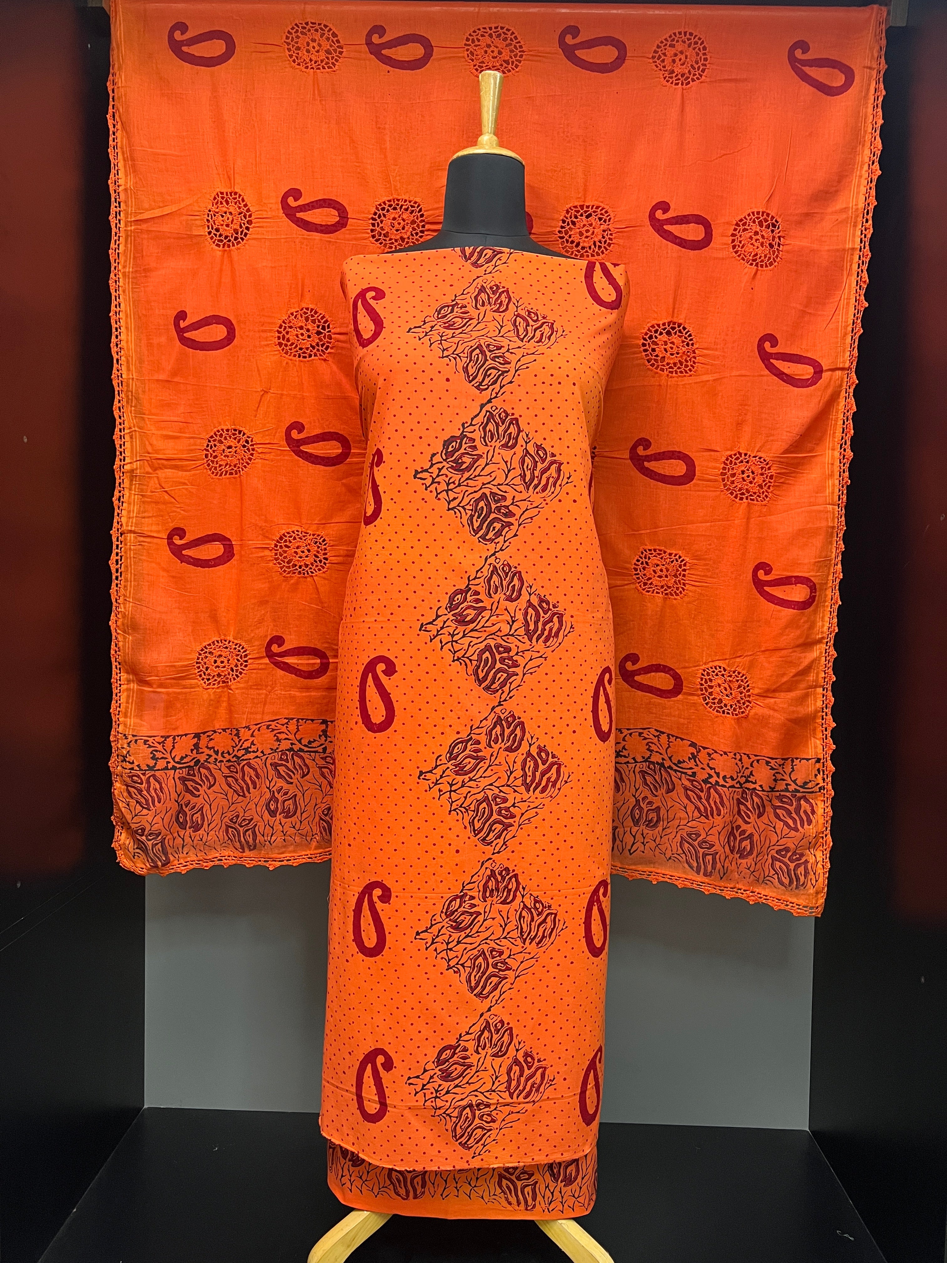 Paisley Patterned Cotton Salwar Set | SF1276