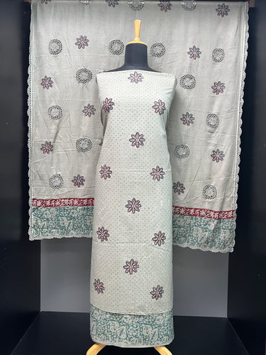 Floral Block Printed Cotton Salwar Set | SF1294