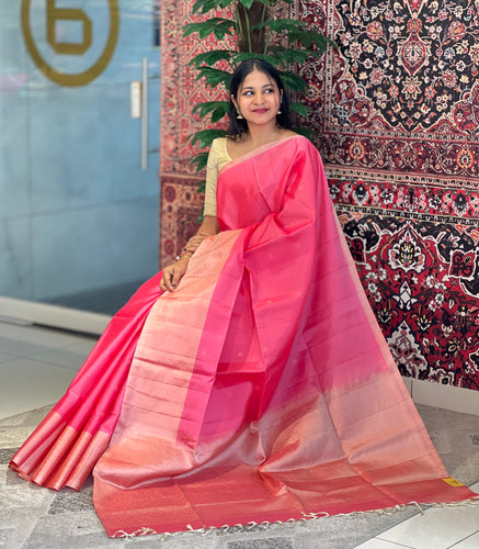 Zari Weaved Jaal Patterned Soft Silk Saree | KG112