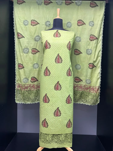 Digital Printed Leaf Patterned Cotton Salwar Set | SF1286