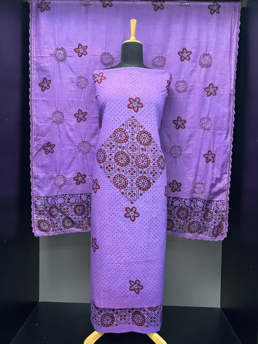 Floral Block Printed Cotton Salwar Set | SF1297