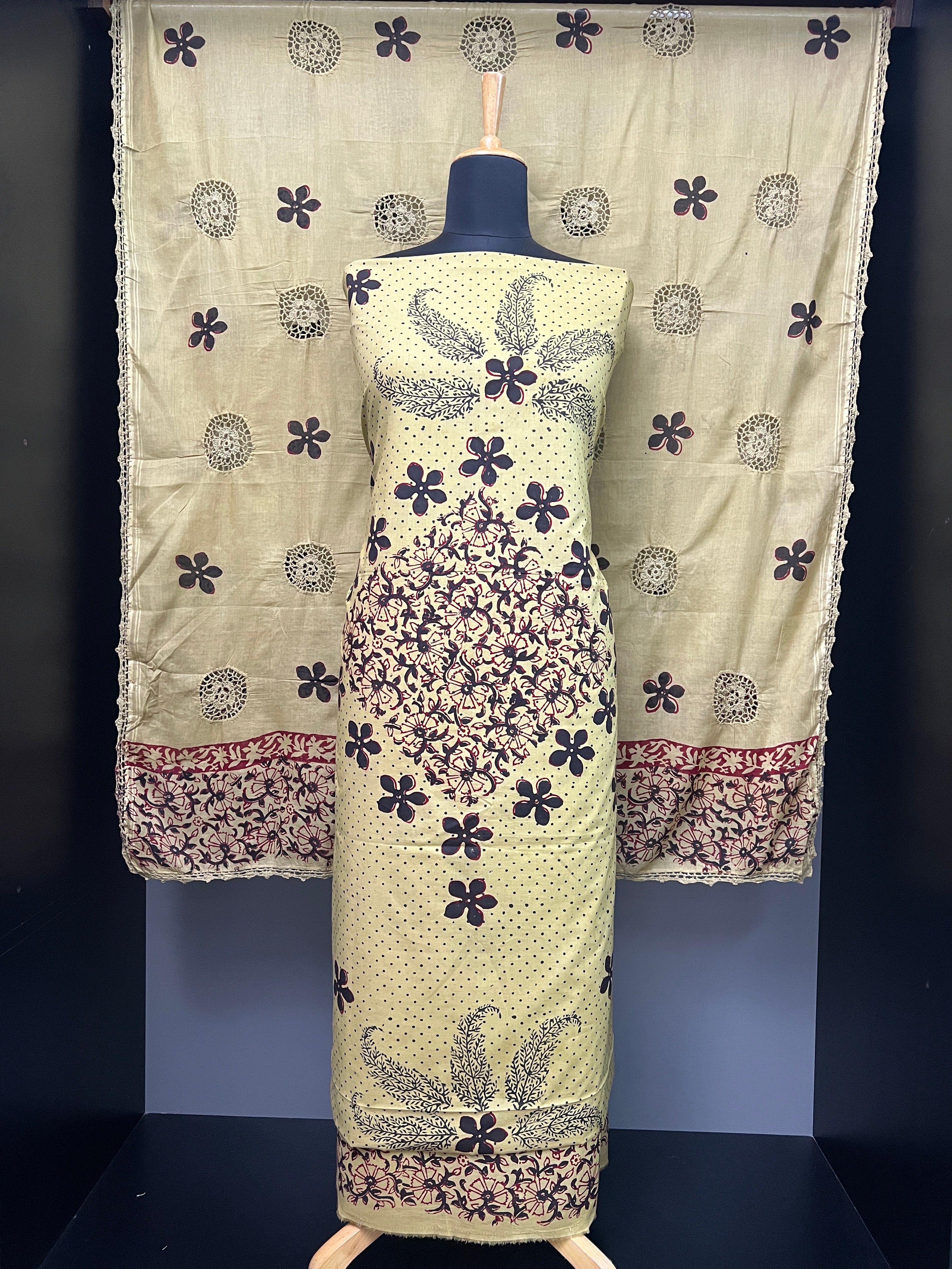 Digital Printed Floral Patterned Cotton Salwar Set | SF1283