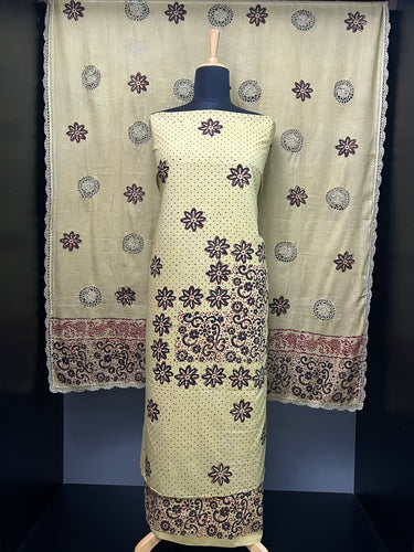 Floral Block Printed Cotton Salwar Set | SF1296