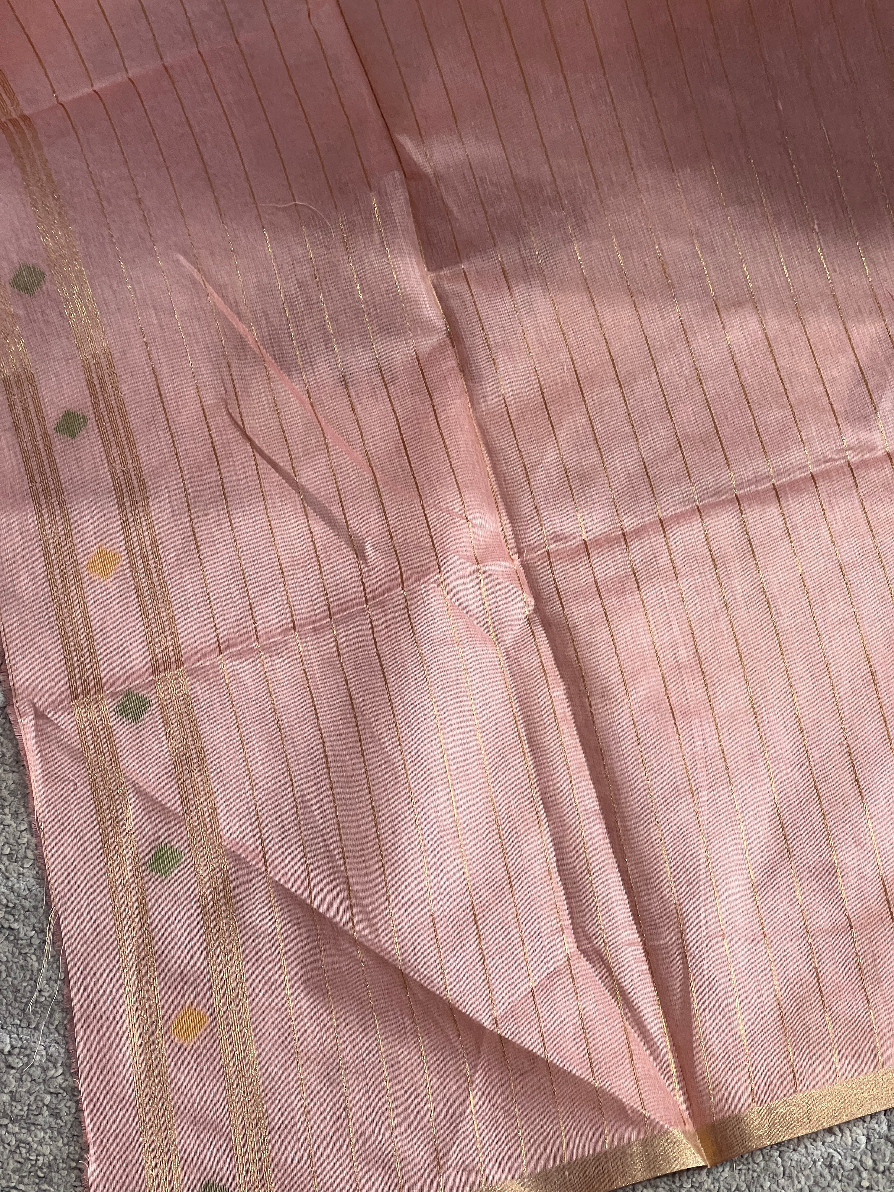 Jamdani Weaved Chanderi Finish Saree | SSN132