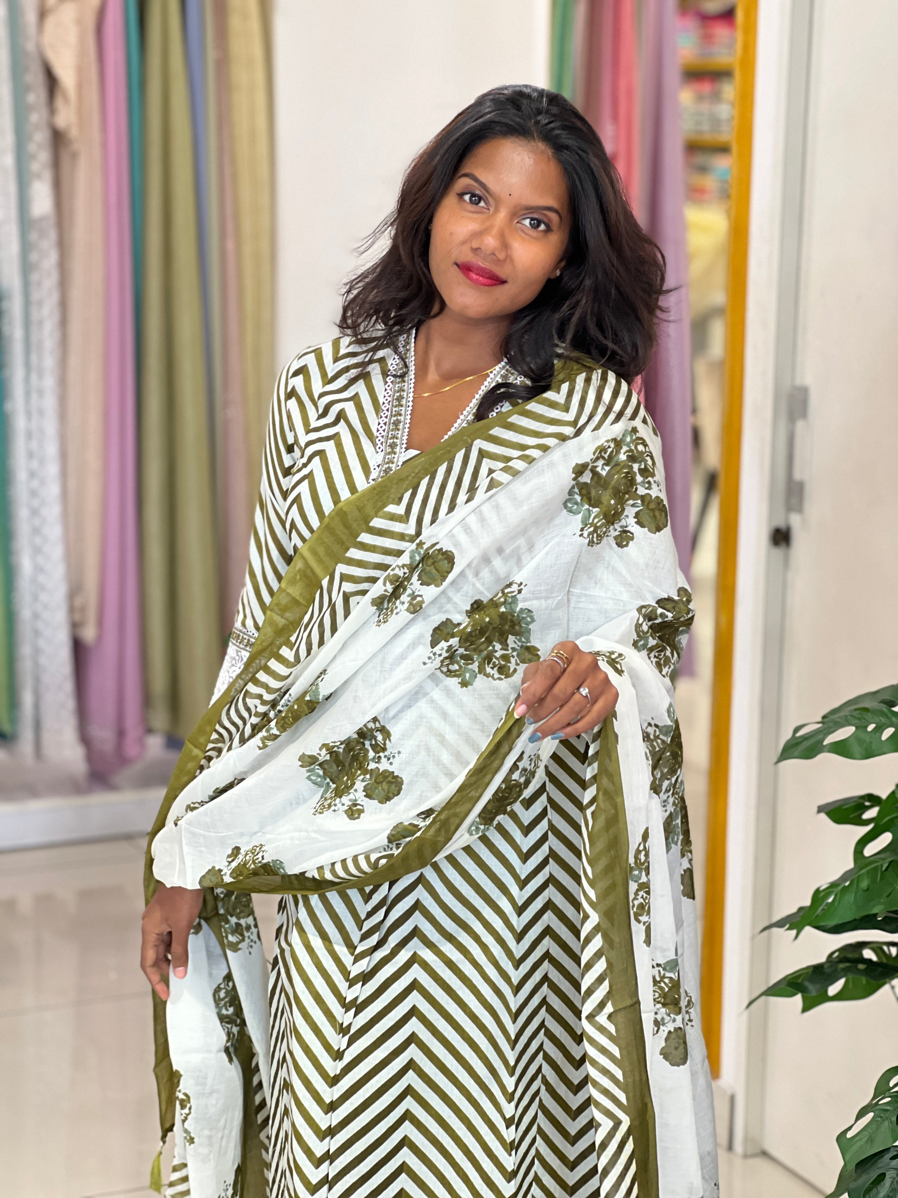 Printed Cotton Kurta Set | FW388