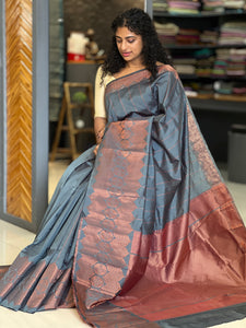 Semi silk saree with weave pattern | KT140