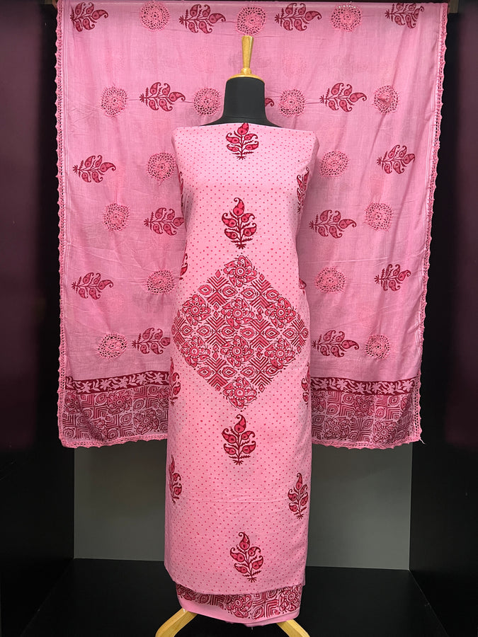 Paisley Block Printed Cotton Salwar Set | SF1280