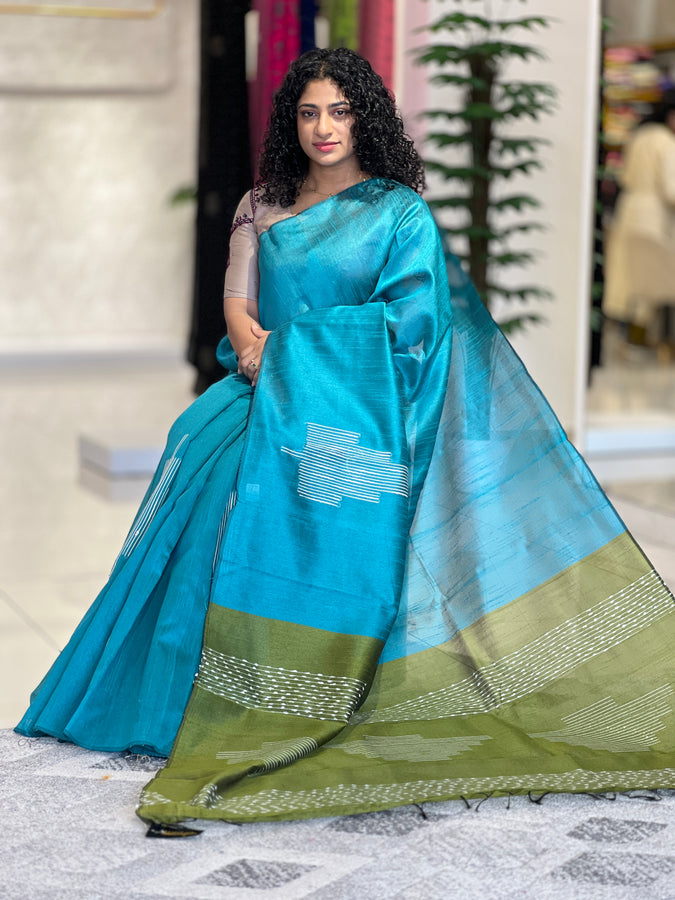 Kesiya Weaved Semi Silk Saree | PD596