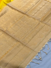 Golden Zari Weaved Soft Silk Saree | KG113