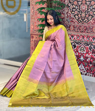 Golden Zari Weaved Soft Silk Saree | KG101