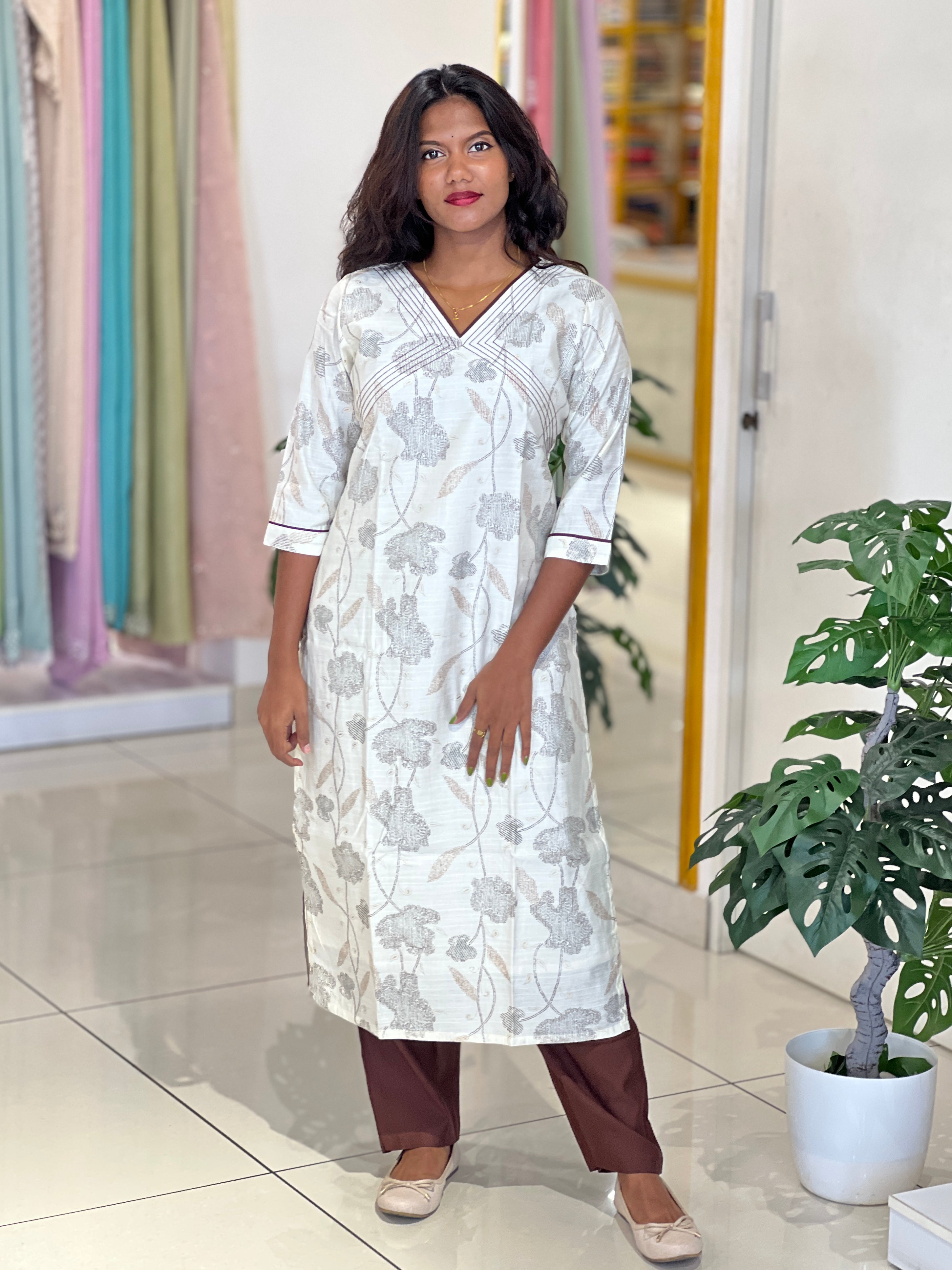 Printed Pattern Cotton Kurta Set | MSN214