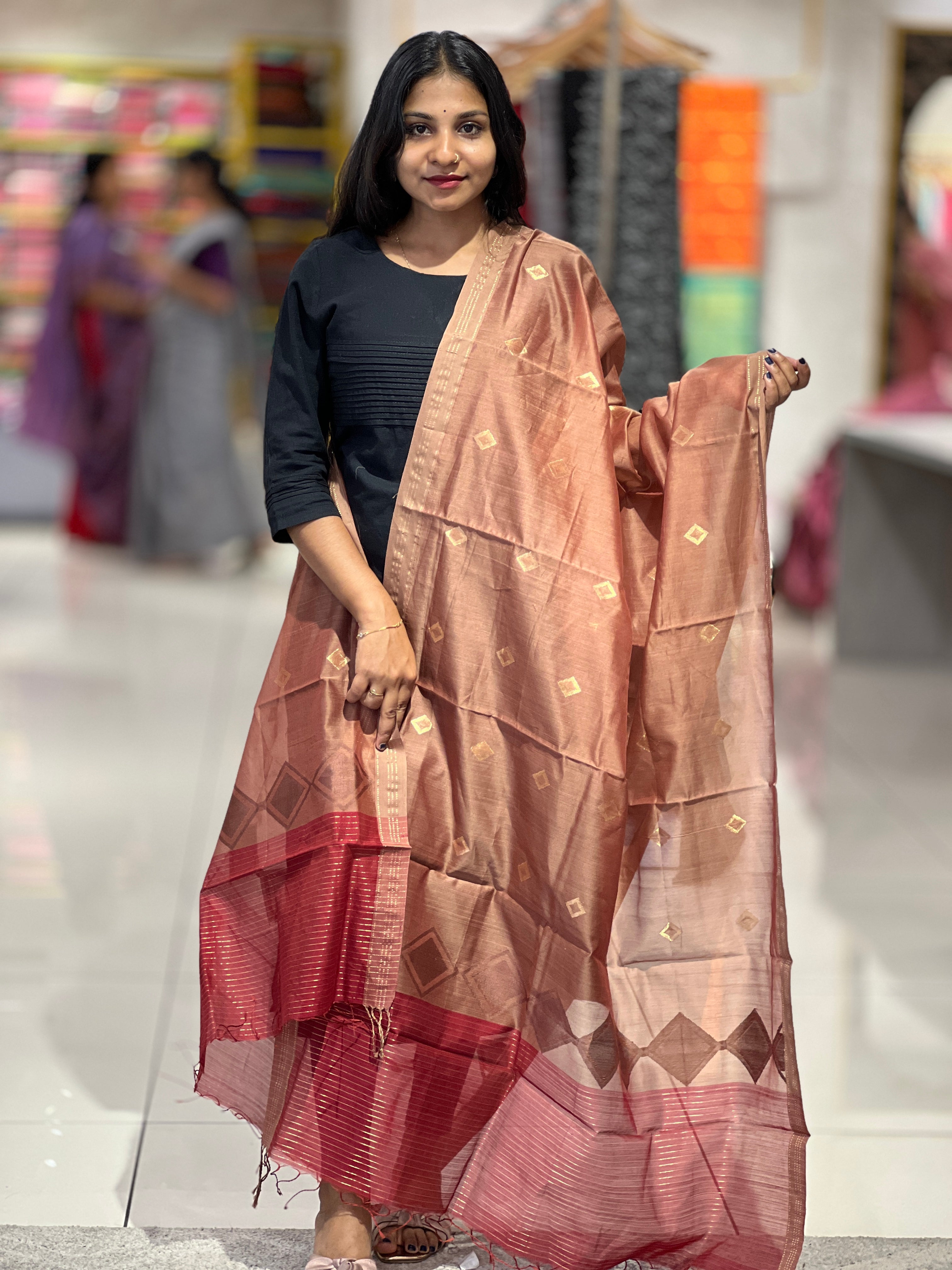 Banarasi Weaved Chanderi Dupatta | RC102