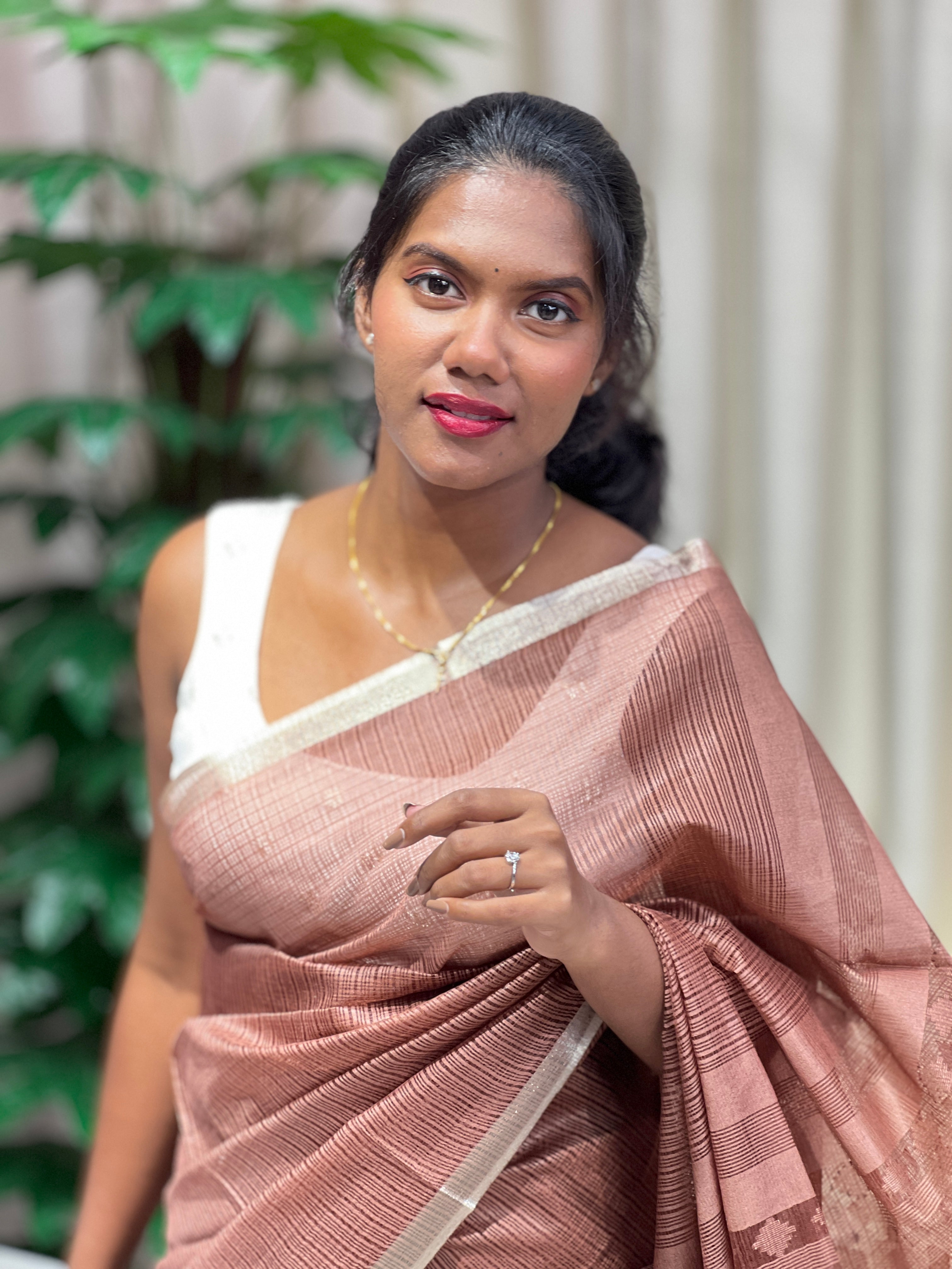 Bhagalpuri Woven Semi Tussar Saree | PF1225