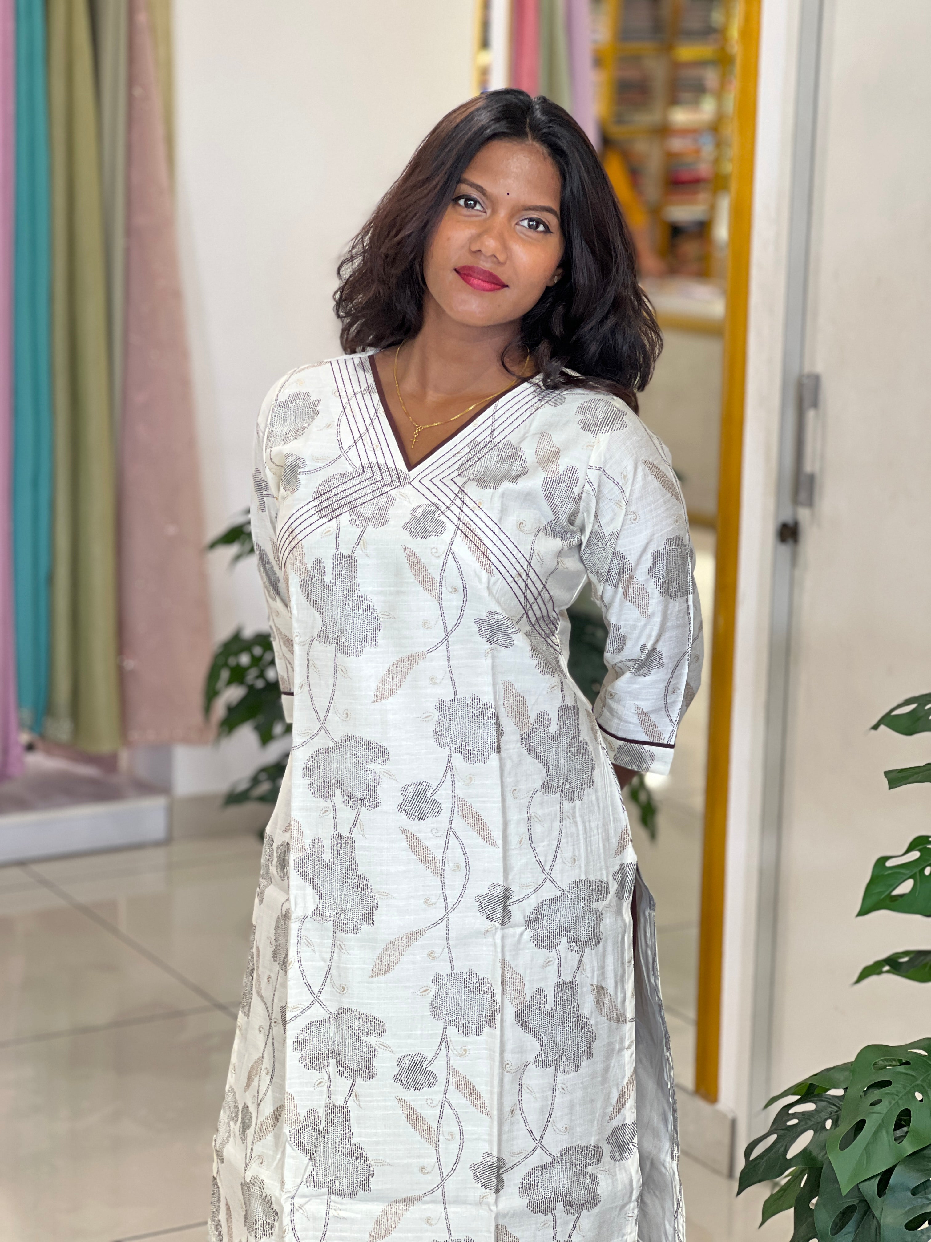 cotton kurta dress Hoor Indigo Cotton Kurta Pinklay
